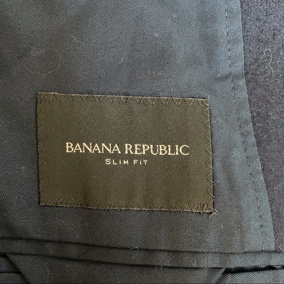 NWT Banana Republic Mario Bellucci Wool Sport Coat Blazer 42R - Navy Blue - Picture 9 of 11